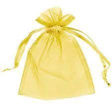 12pcs 6&quot;&quot;x8&quot; Organza Mesh Bags (Various Colors), Color: Gold