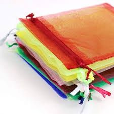 12pcs 6""x8" Organza Mesh Bags (Various Colors)
