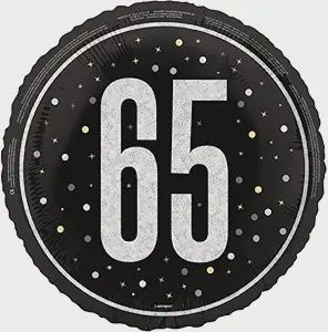 18&quot; Age 65 Birthday Foil Balloon