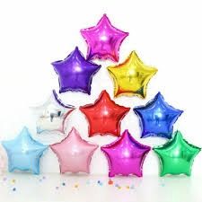 10&quot; Star Shaped Foil Balloons
