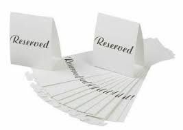 Victoria Lynn 12pcs Reserved Table Cards