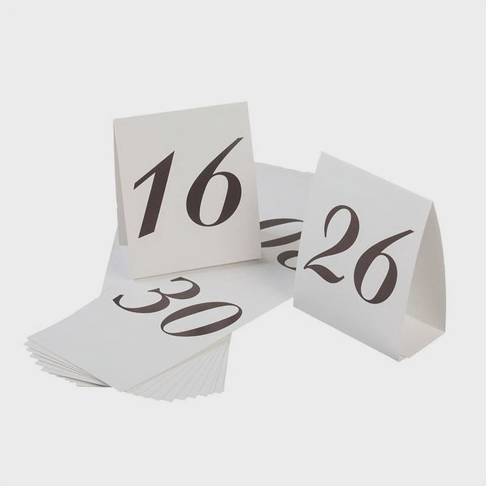 Victoria Lynn #16-30 Numbered Table Tents