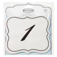 Bridal Collection by David Tutera Table Numbers 1-25