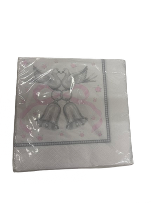16pcs Wedding Moments Beverage Napkins