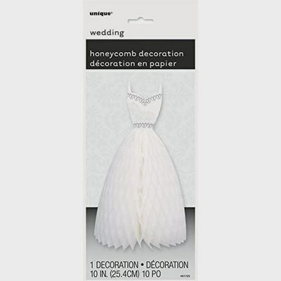 10&quot; Wedding Dress Honeycomb Decoration