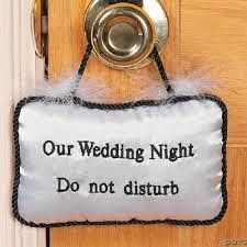 &quot;Our Wedding Night Do not Disturb&quot; Mini Hanging Pillow