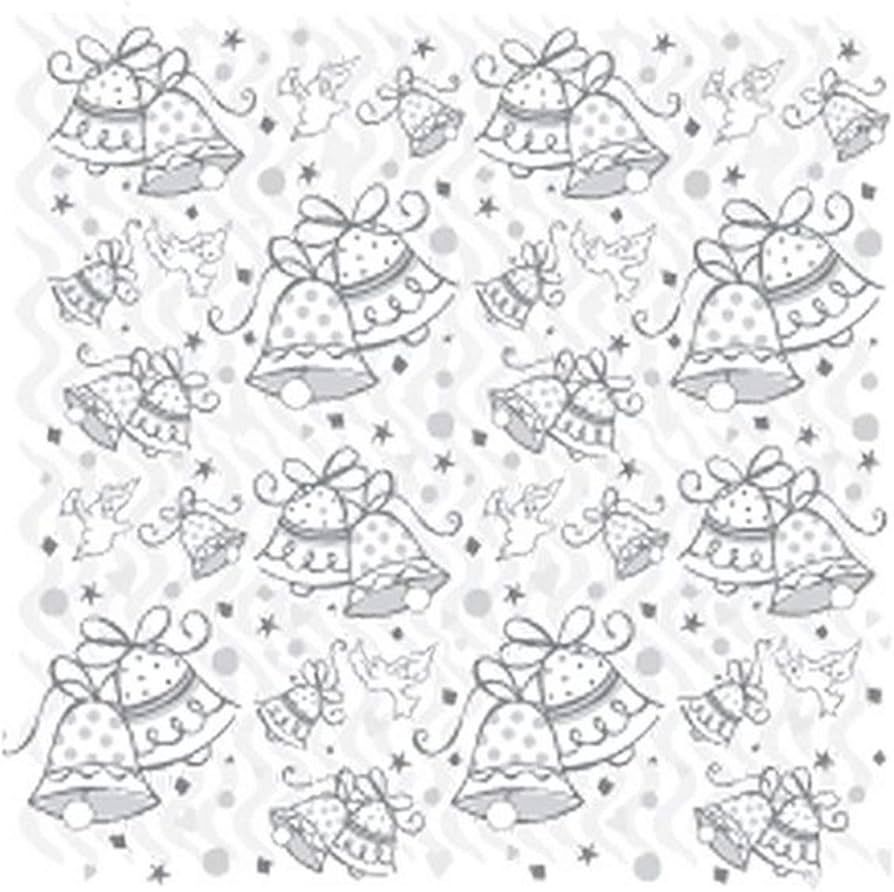5 Sheets Wedding Bells Printed Tissue Paper