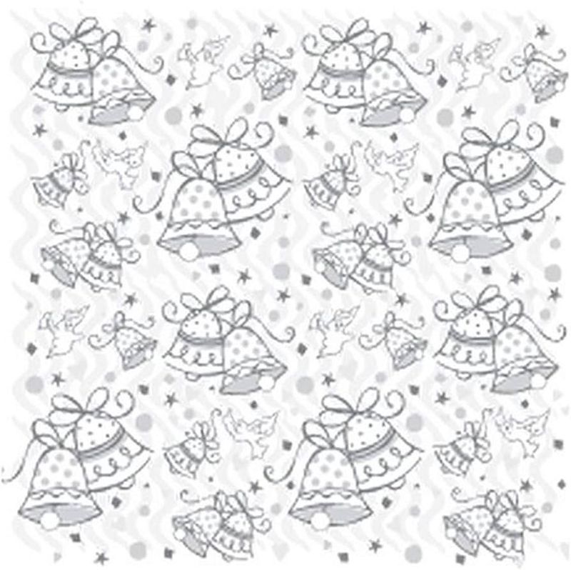 5 Sheets Wedding Bells Printed Tissue Paper
