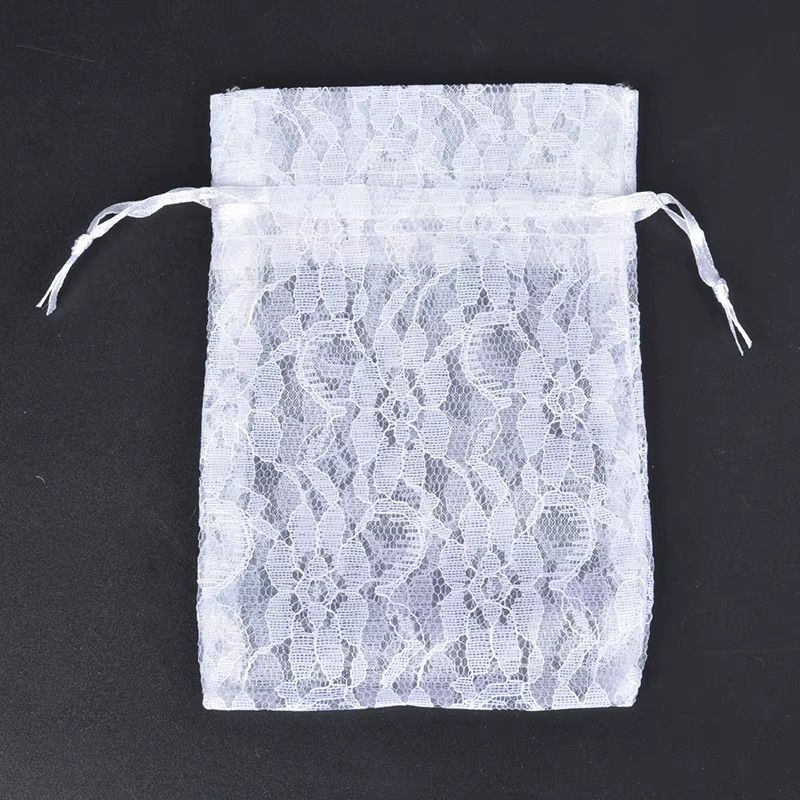 12pcs 3&quot;x4&quot; Lace Organza Bags