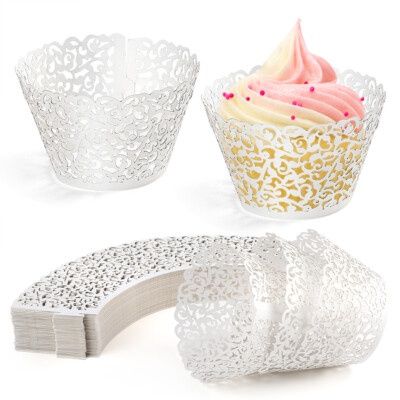 12pcs Lace Cupcake Wrappers