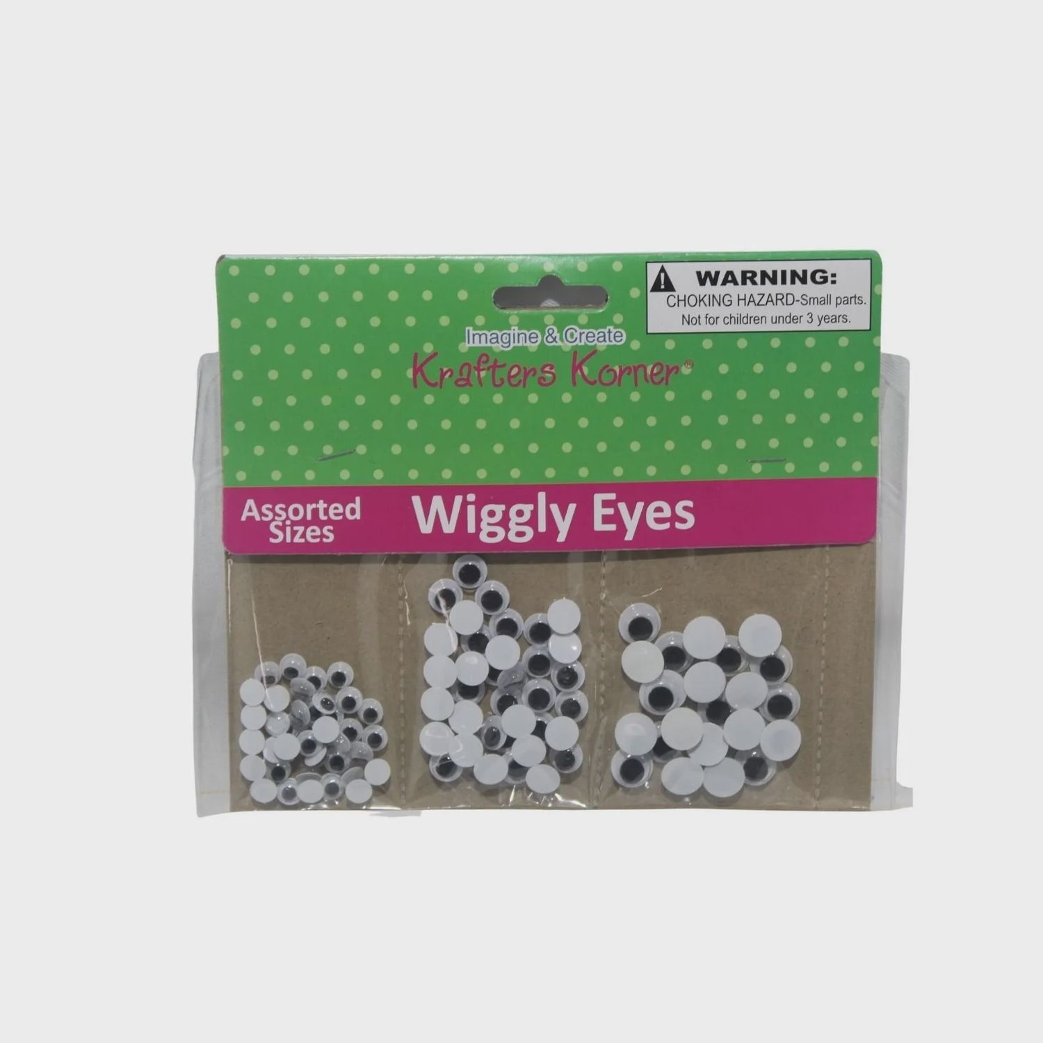 Krafters Korner Assorted Sizes Wiggly Eyes
