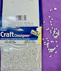 Darice 1500pcs 3x6mm White Pearls