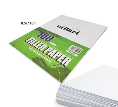 100 sheets 8.5x11&quot; Filler Paper
