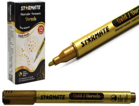 STARMATE 1pc Gold Permanent Marker (Sold Single)