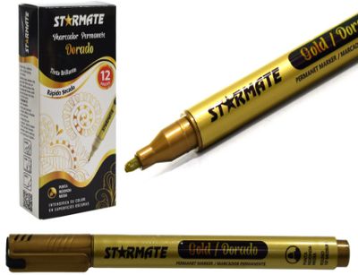STARMATE 1pc Gold Permanent Marker (Sold Single)