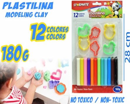 STARMATE 12pcs Modeling Clay with Molds