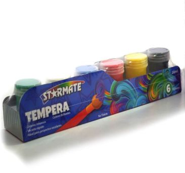 STARMATE 6pcs Basic Colors Poster Paint