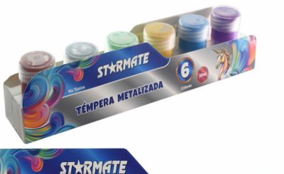 STARMATE 6pcs Metallic Colors Poster Paint