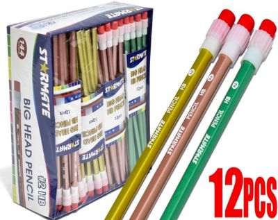 STARMATE 12pcs Metallic HB Pencils