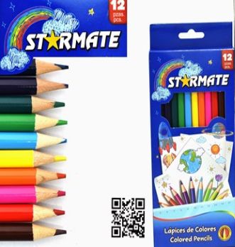 STARMATE 12pcs Color Pencils