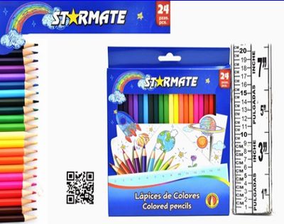 STARMATE 24pcs Color Pencils