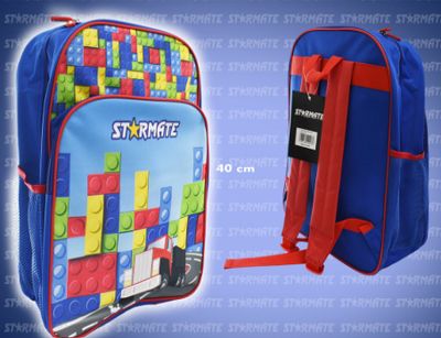 STARMATE 16&quot; Lego Blocks School Bag