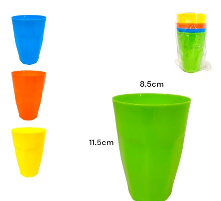 4pcs Plastic Tumbler Set