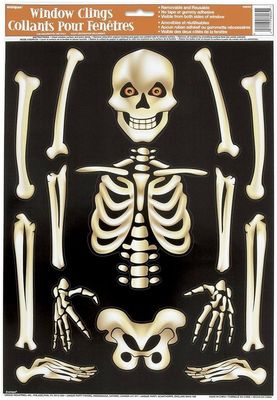 Window Clings of Skeleton