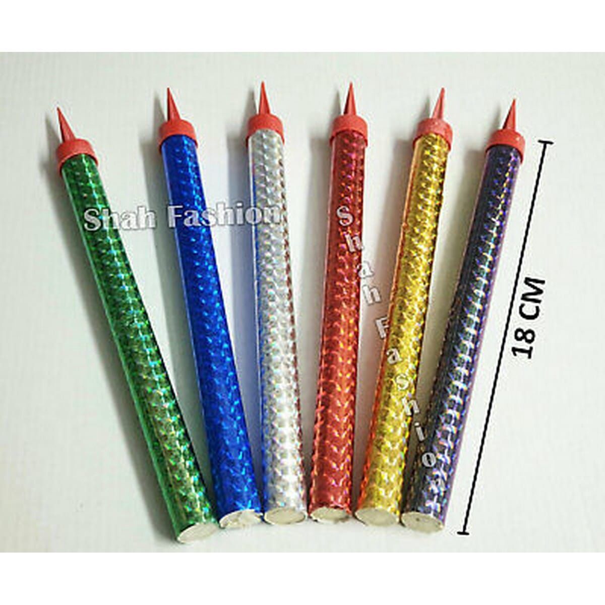 6pcs 7&quot; Shiny Sparkle Candles