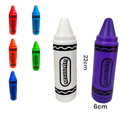 Wax Crayon Shaped Pencil Case