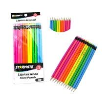 STARMATE 12pcs Neon Pencils