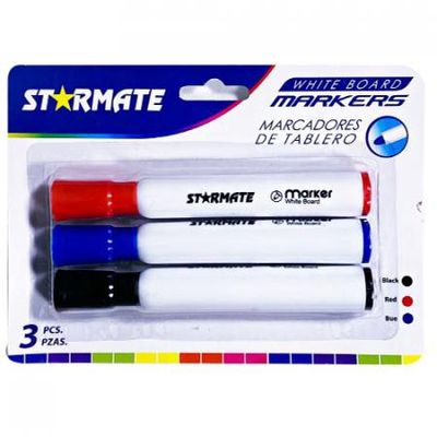 STARMATE 3pcs White Board Markers
