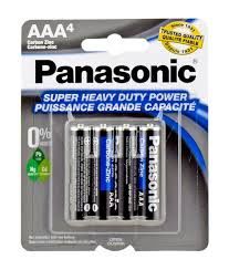 4pk Panasonic AAA Batteries