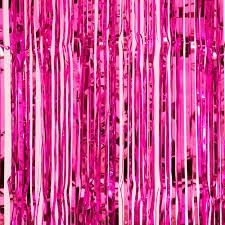 3'x7' Foil Fringe Curtain (Colors Vary)