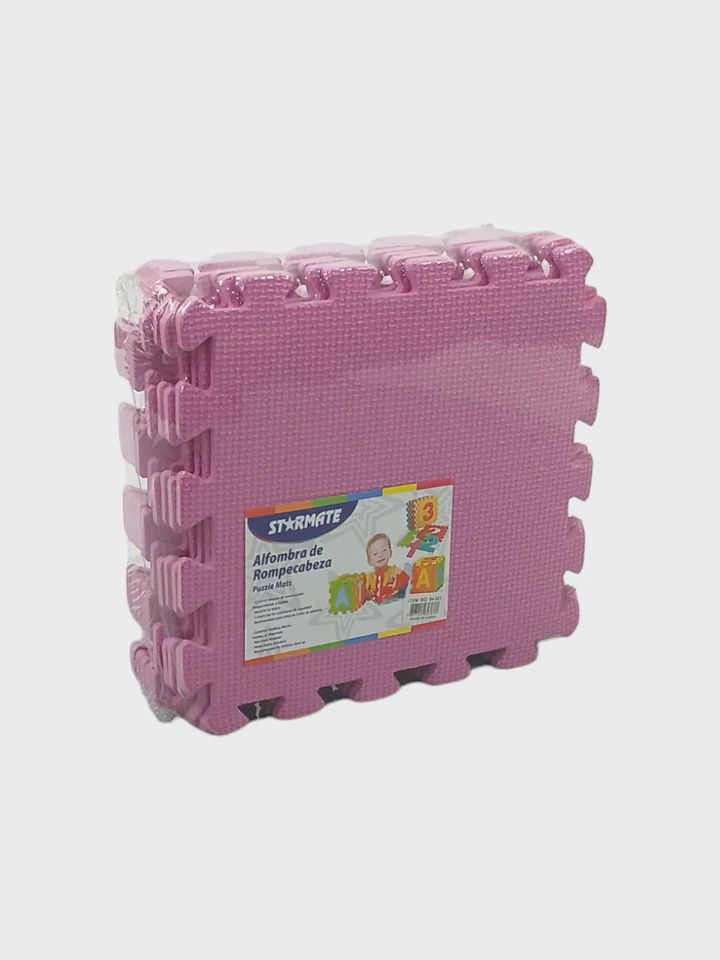 STARMATE 10pcs 30x30cm Puzzle Floor Mat, Color: Pink