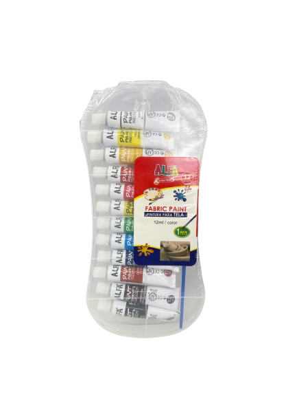ALFA 12 Colors 12ml Fabric Paint