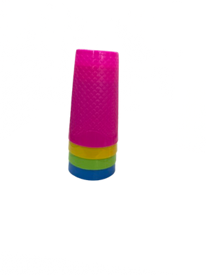 4pcs Plastic Cups with Designs (Assorted Colors)