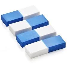 6pcs Blue &amp; White Erasers