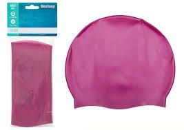 BESTWAY Silicon Swim Caps (Colors Vary), Color: Pink