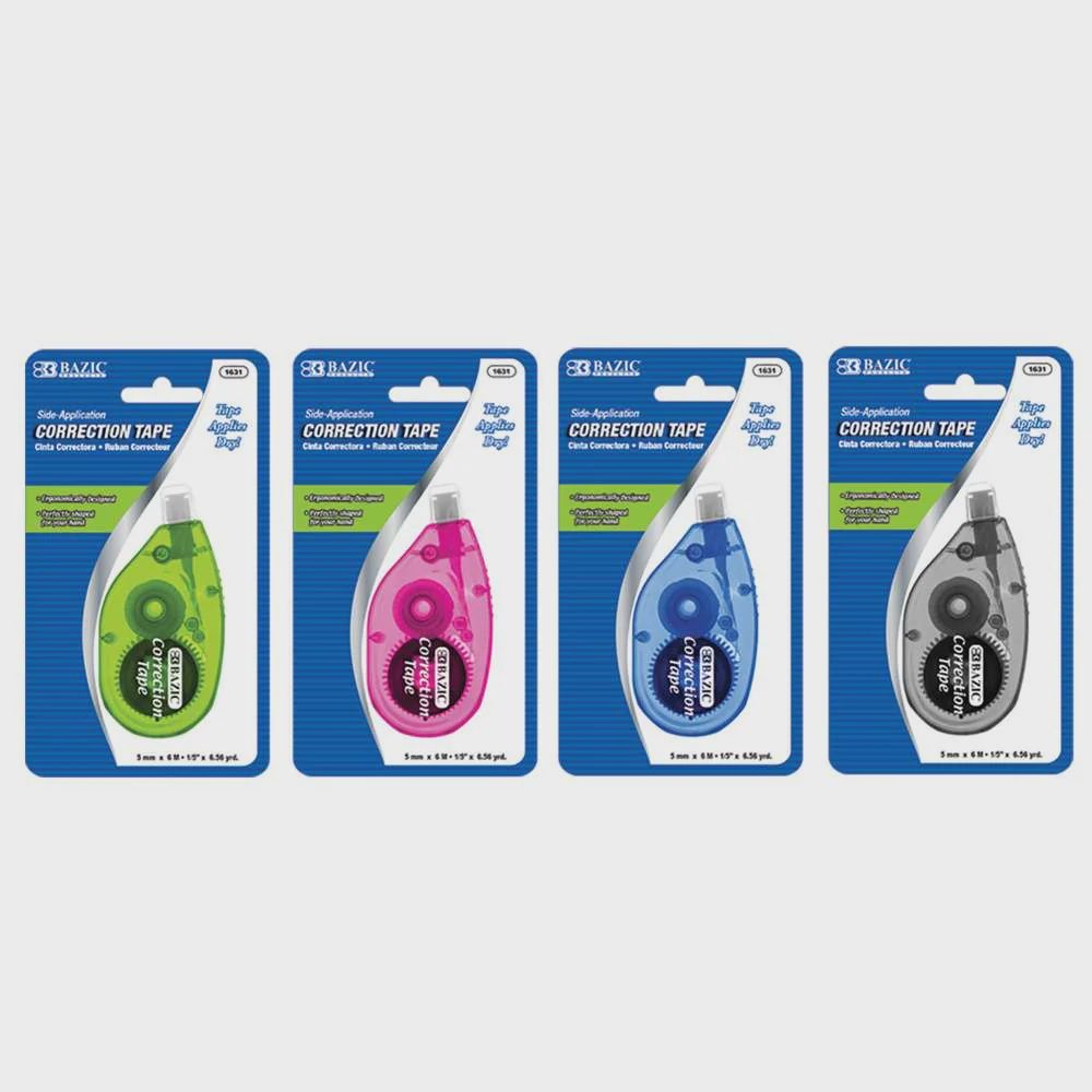 5mmx6m Side Application Correction Tape (Colors Vary)