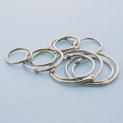 10pcs Assorted Sizes Metal Book Ring