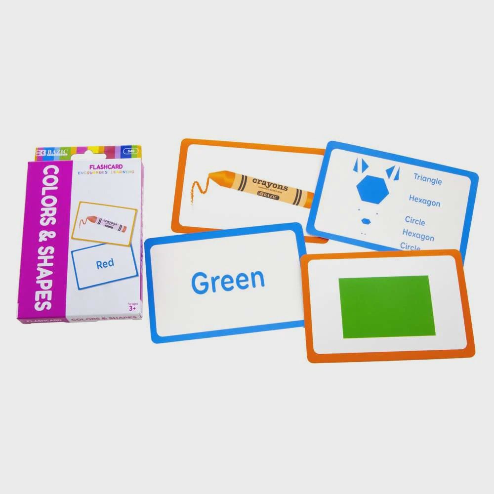 36pcs Colors &amp; Shapes Flash Cards