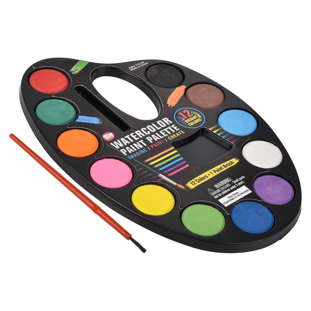 12pcs Watercolor Paint Palette