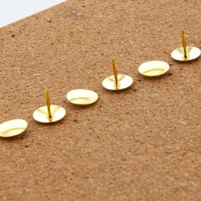 200pcs Brass-Plated Thumb Tacks