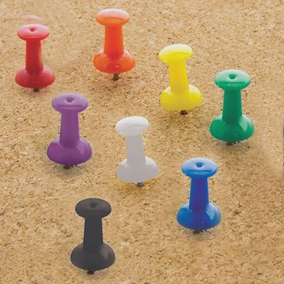 100pcs Assorted Color Push Pins