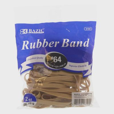 2oz #64 3 1/2"x1/4" Rubber Bands