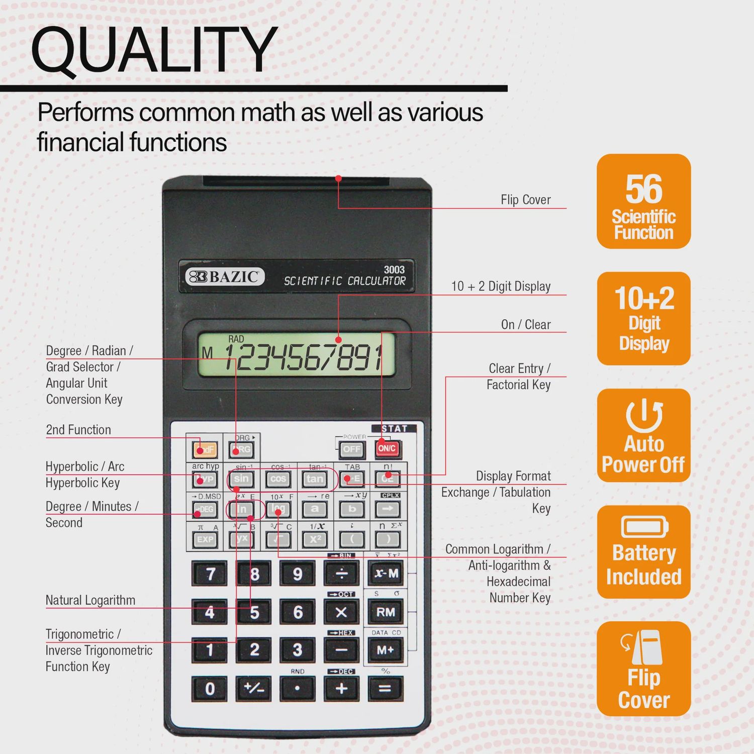56 Function Scientific Calculator