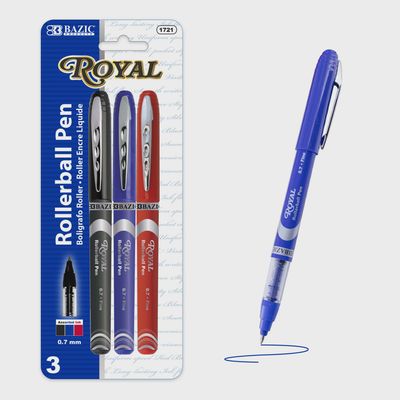 3pcs Royal Rollerball Pens