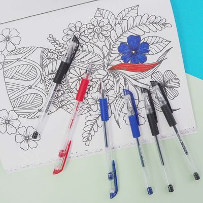 6pcs Classic Essence Gel Pens (Red, Blue &amp; Black)
