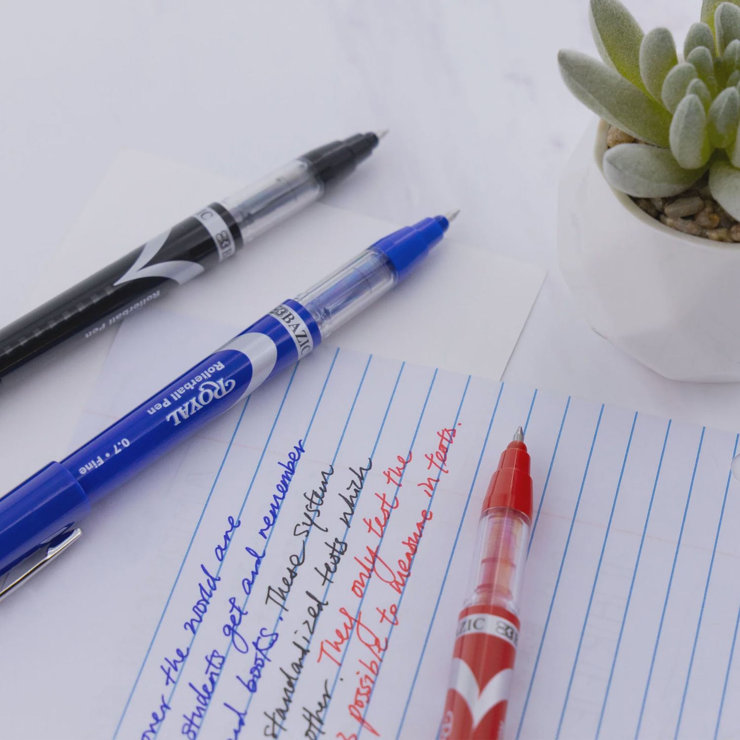 3pcs Royal Rollerball Pens